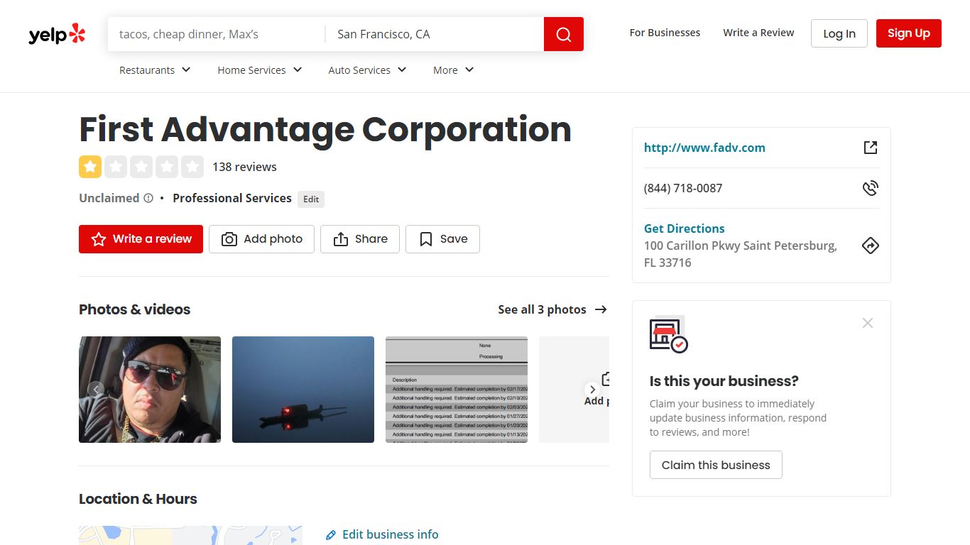 FIRST ADVANTAGE CORPORATION - 137 Reviews - Professional Services - Yelp